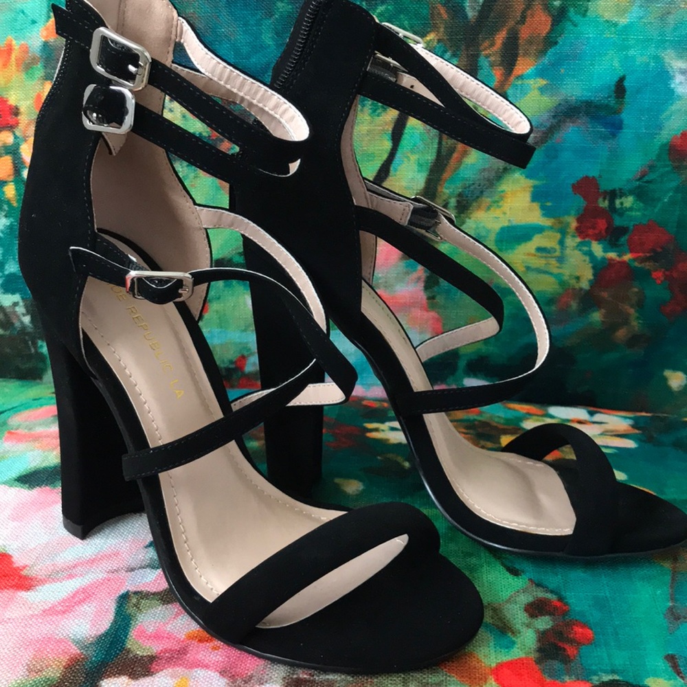 Strappy heels